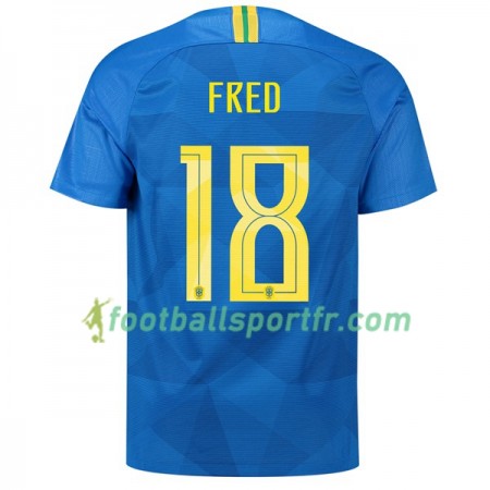 Tenue Brésil Fred 18 Exterieur Coupe du monde 2018 Maillot de Foot